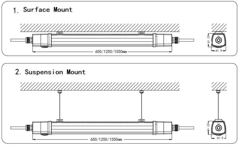 Motion Sensor LED Tri-proof Light L11 - TUBU